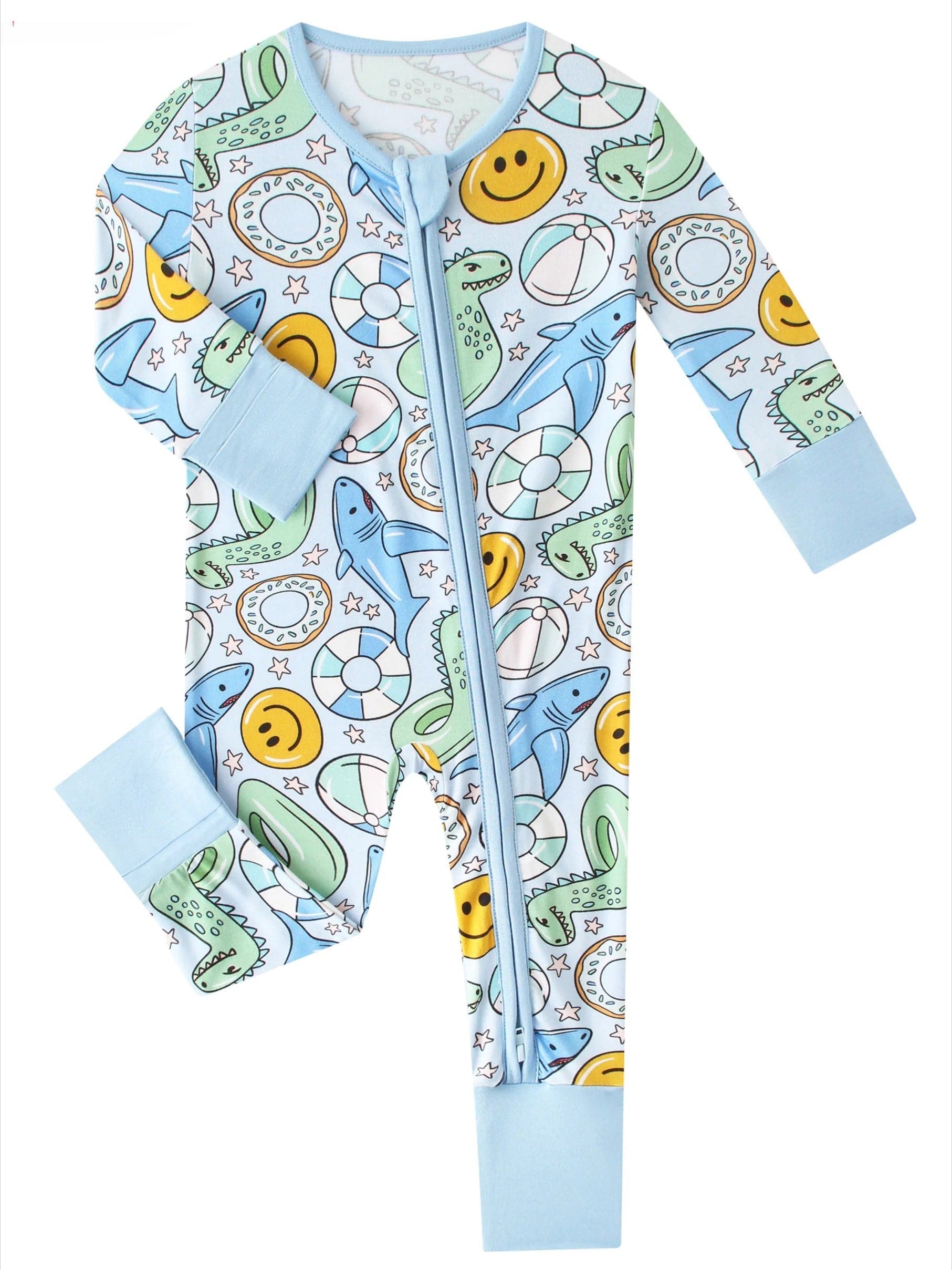 Included: Pool Floats zippy pajama romper